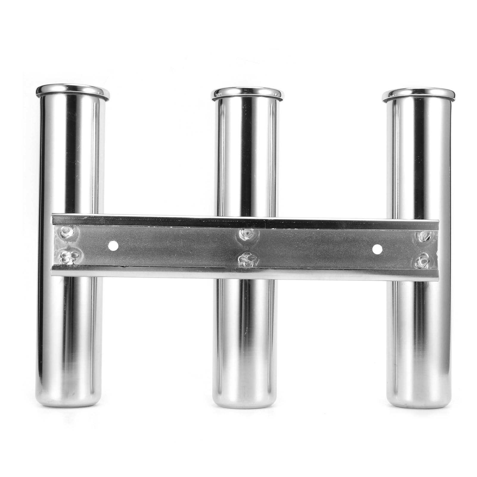 Fabater Portacanne da Pesca a 3 Tubi in Acciaio Inossidabile per Barca, Hardware per Yacht Marini - Accessorio per la Pesca Portatile con Installazione Facile e Antiruggine