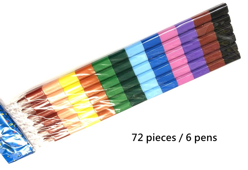 My Little Pony Crayon Pencil Kids Children Fun Stacking Crayons 12 Colours Swap Point Bullet (6)