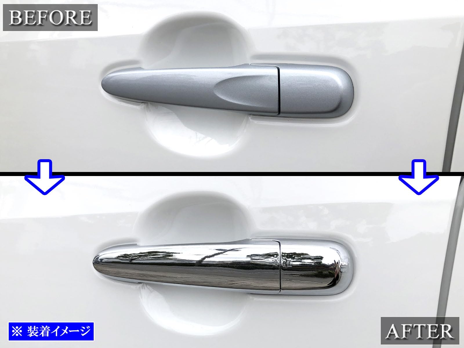 Amazon | BRIGHTZ ムーヴカスタム LA150S LA160S メッキドアハンドル 
