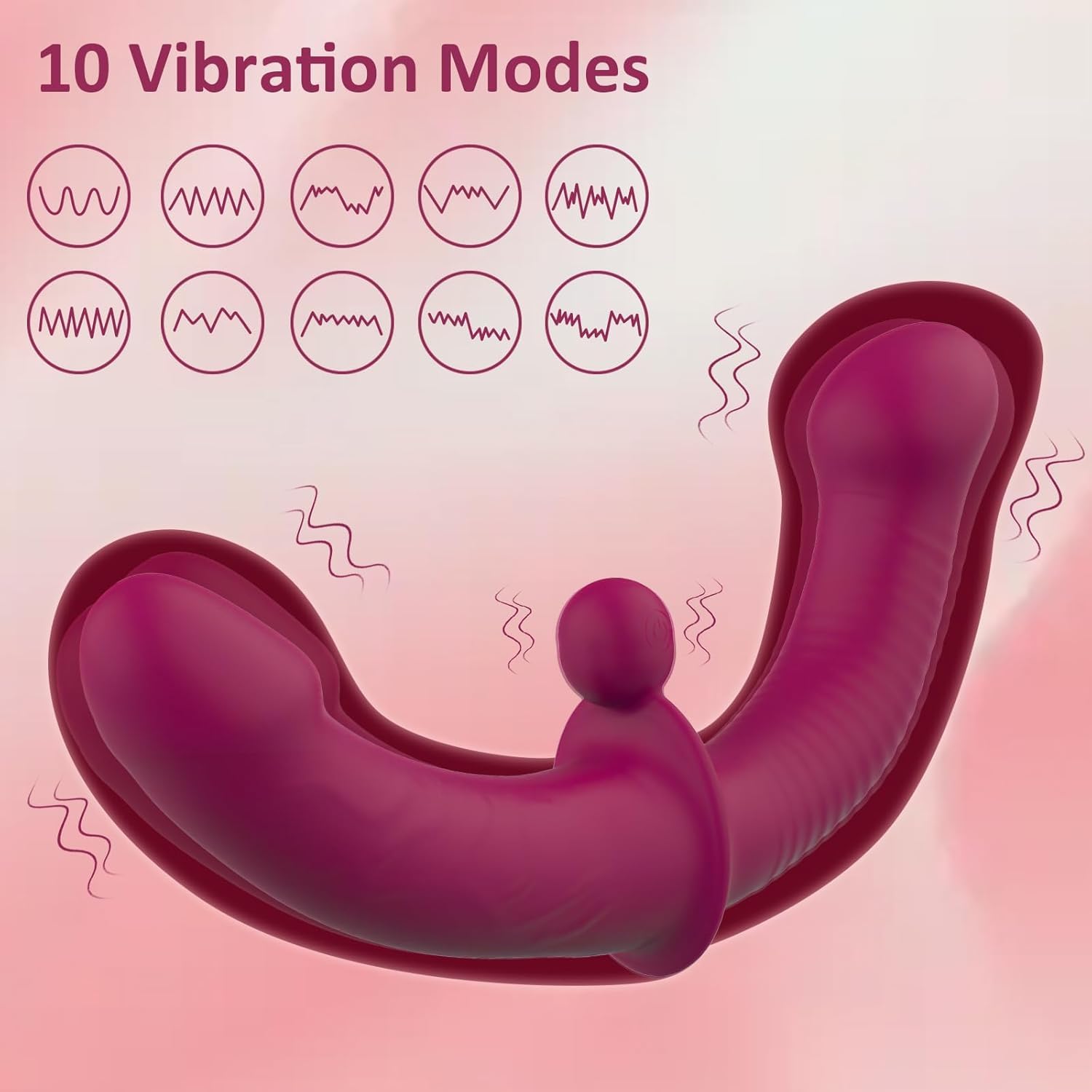 Strapon Dildo Doppio Vibratore per Coppia Donna, Strap On Indossabile Vibratoriper Donne Vibratore Clitoride Punto G Dildo Anale, Fallo Indossabile Sex Toys Sessuali per Donna Sexytoysys Coppia, Scuro