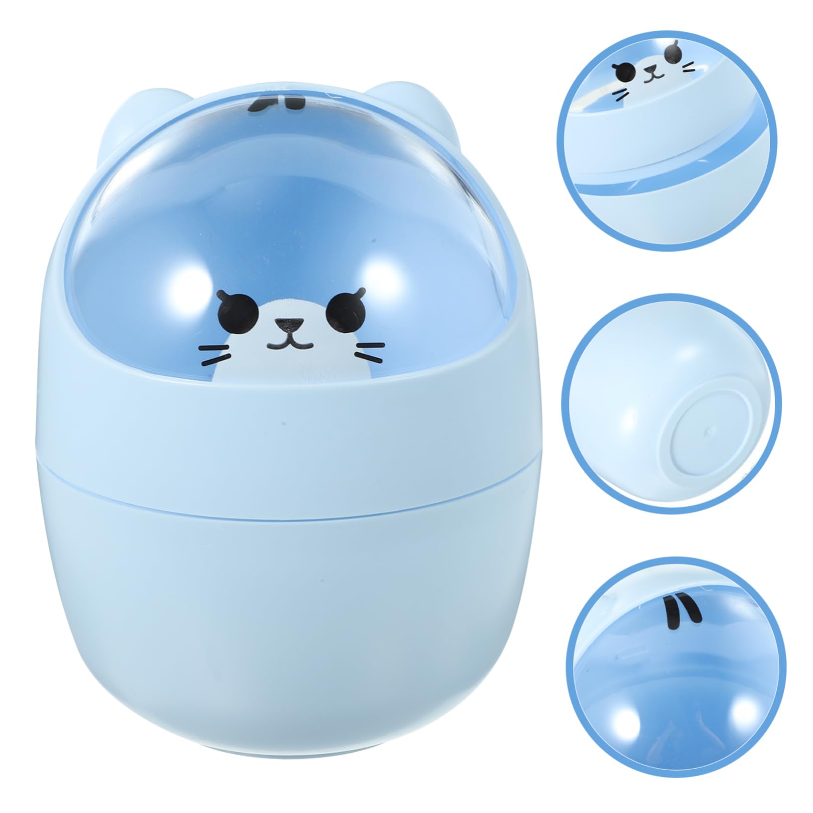 MAGICLULU Cute Trash Can for Office Desktop Mini Bin Small Wastebasket Bedside Garbage Can Stylish