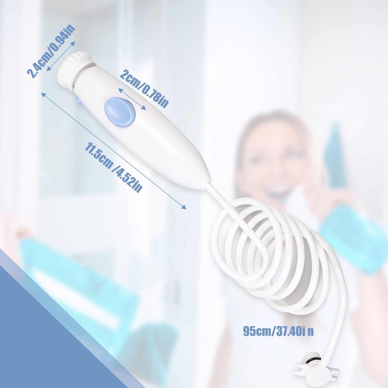 Waterpik WP-100, WP-450, WP-660, WP900 Maniglia di Plastica per Irrigatore Orale - Bocchini di Ricambio e Accessori per Igiene Orale