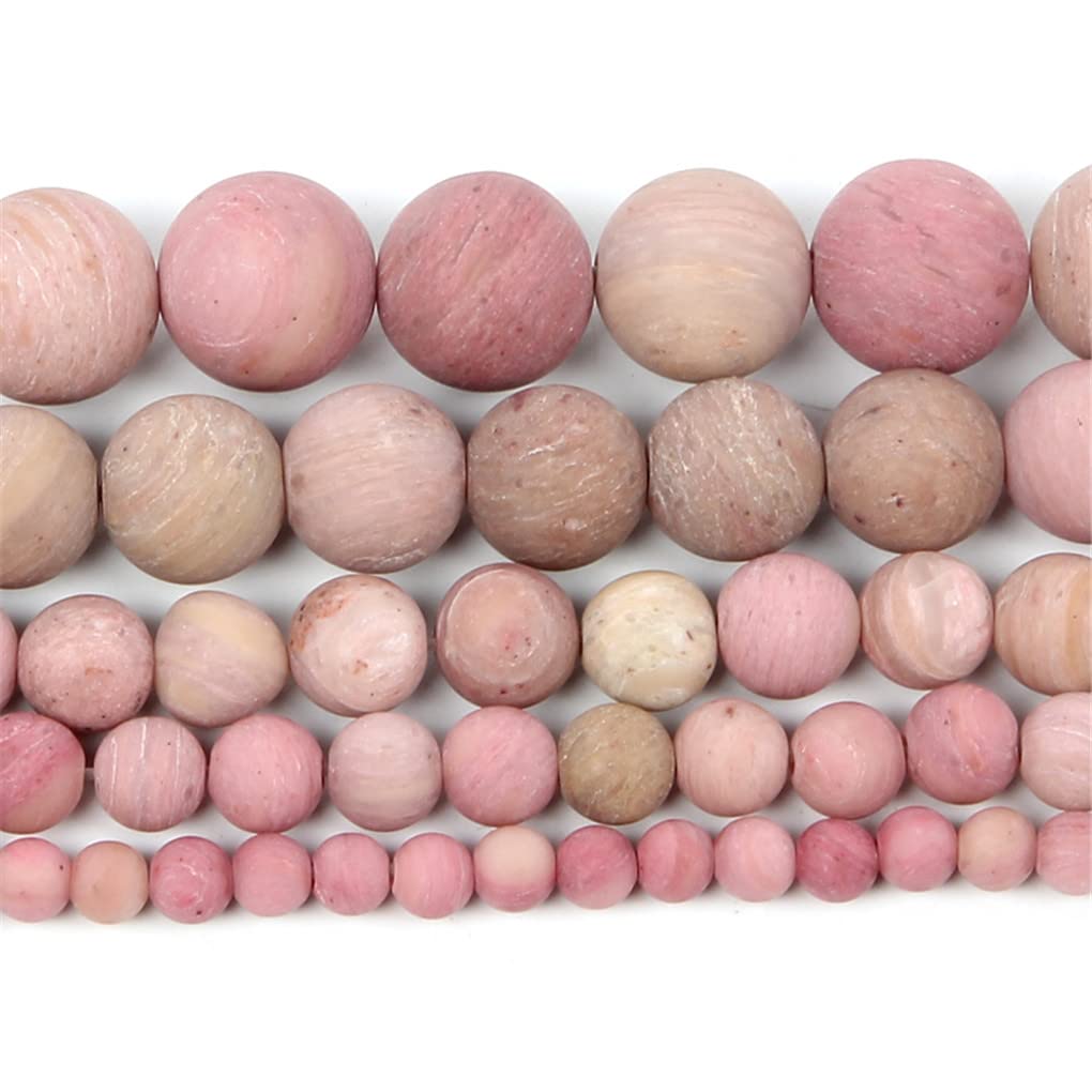 Perles en Vrac Pierre Naturelle Givrée Rouge Veines Bois Hamthuit Haute Couture 10mm