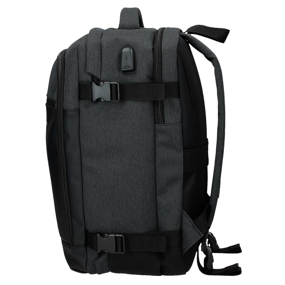 Pepe Jeans Jarvis Maleta de Cabina Verde 25x40x17 cms Piel Sintética y Poliéster 17L 1 kgs Equipaje Mano by Joumma Bags