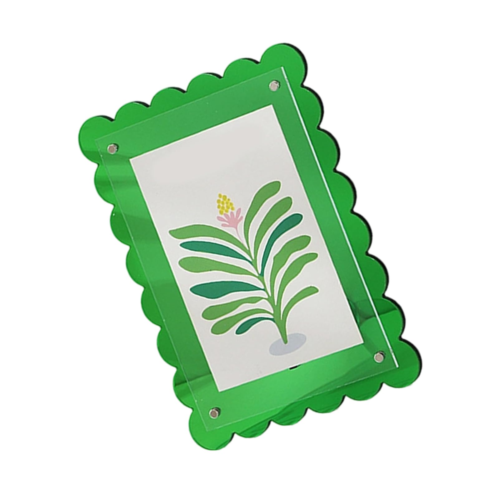 JAMIEKA Waves Shape Photo Frames Desktop Displays Acrylic Picture Frames Clear Picture Frame Holder for Home Decors Desktop Decorations