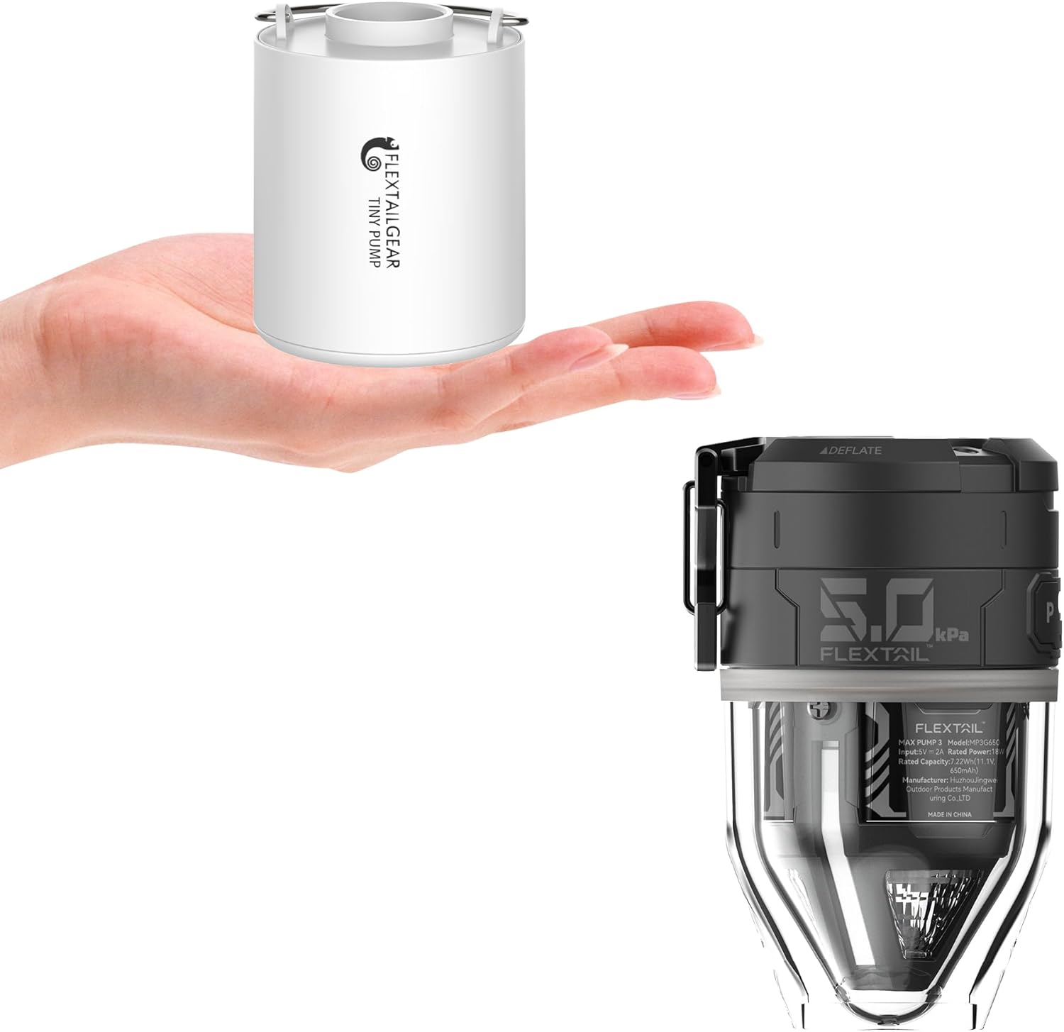 FLEXTAILGEAR Tiny Pump Portable Air Pump & FLEXTAILGEAR Max Pump 3 Air Pump for Inflatables