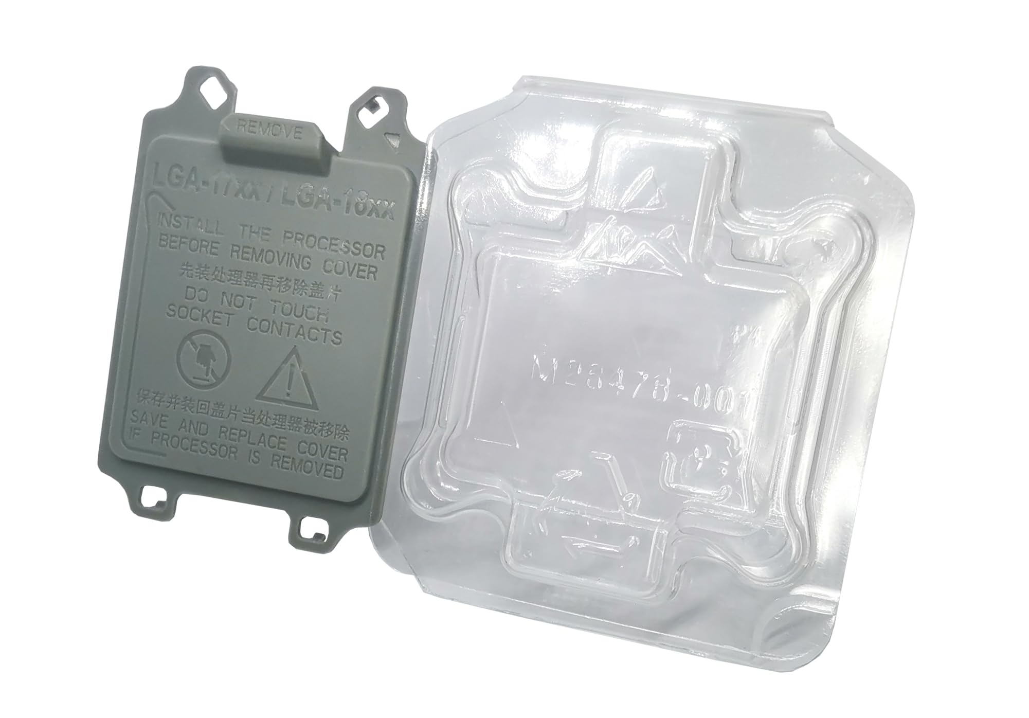 5Pcs Protective lid LGA17XX 18XX CPU Socket Protector Cover + 5Pcs CPU case Holder Protector Cover for LGA 1700 1800