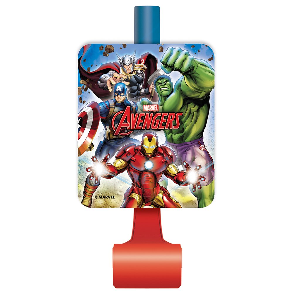 Avengers Party Blowouts | 5.88" x 2" | 8 Pcs