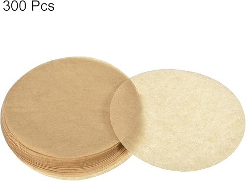 Miniatura 3 de uxcell 300 unidades de papel pergamino redondo de 4 pulgadas, papel pergamino antiadherente para hornear pasteles pequeños, separar carne congelada,