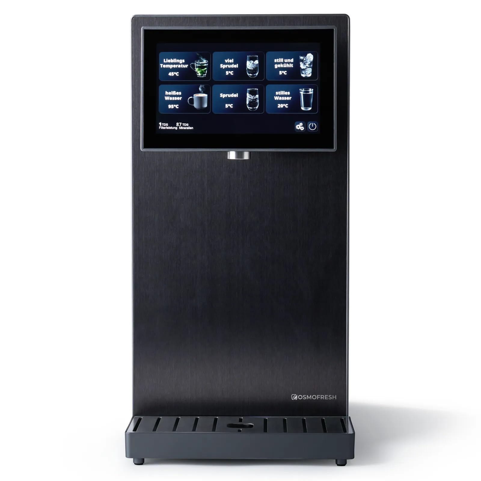 OsmoFresh Fusion Pro Auftisch Osmoseanlage mit 7x Filterung, Mineralisierung, 3-fach UV-C, Festwasseranschluss