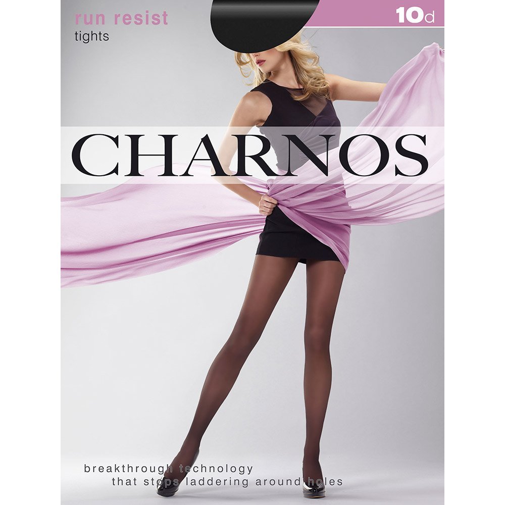 Charnos Women's Natural Tan 1 Pair 10 Denier Run Resist Tights In 4 Colours - Small