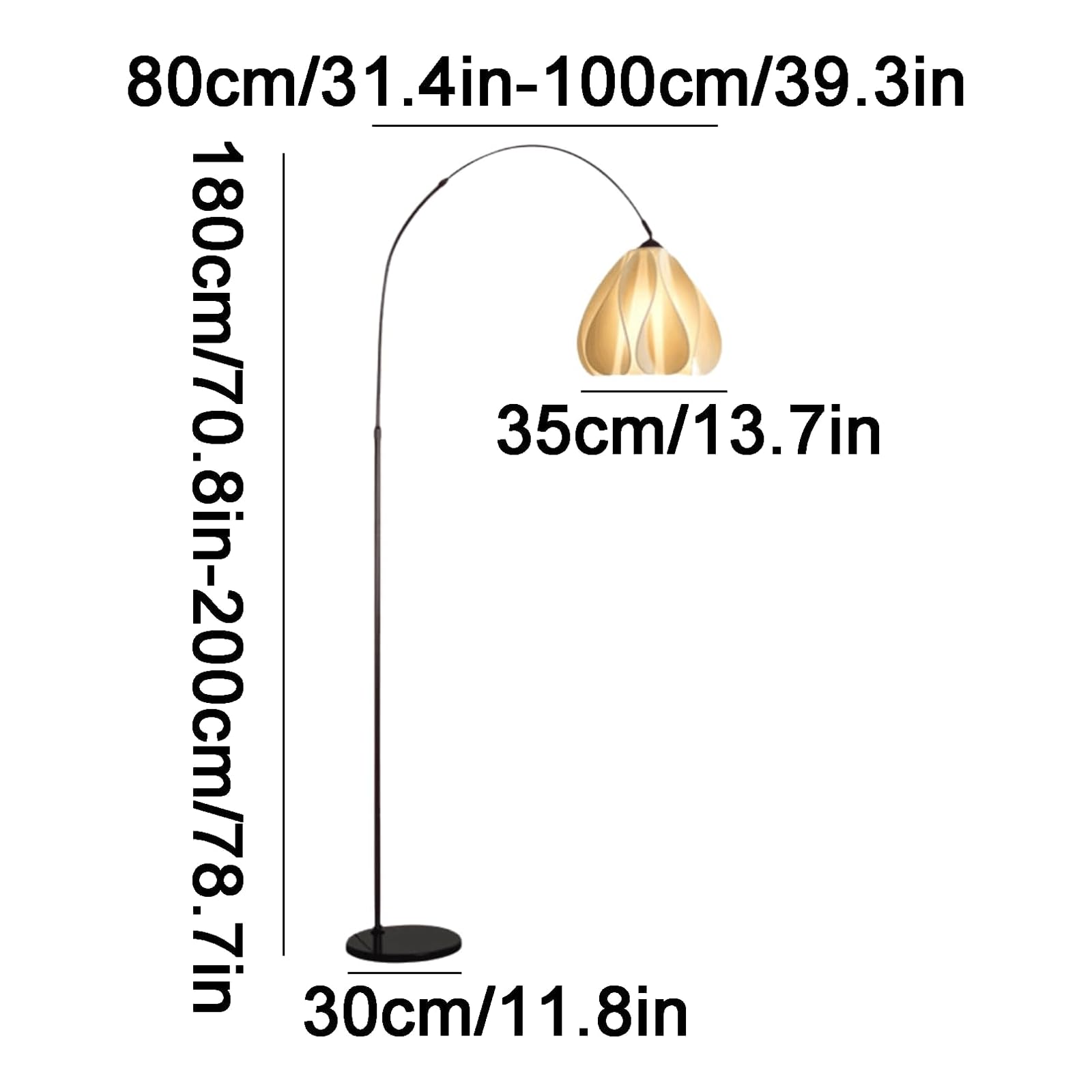 Ściemnialna lampa do czytania, regulowana lampa podłogowa, kreatywny abażur ABS, lampy podłogowe, piękna i praktyczna lampa podłogowa