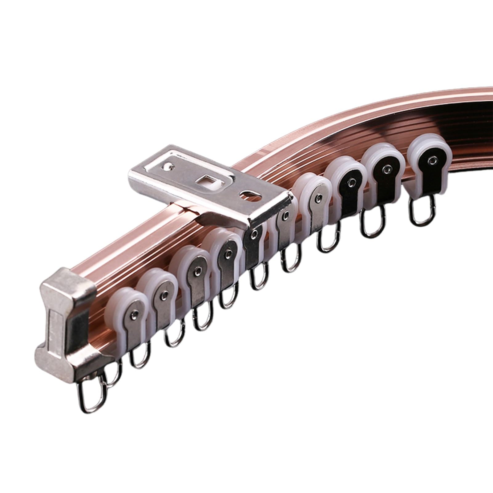 Binario flessibile da soffitto pieghevole in alluminio per doccia divisorio regolabile 0,9 m-4 m (4 m) ideale per spazi L-Sd e U-Sd e facile da inserire