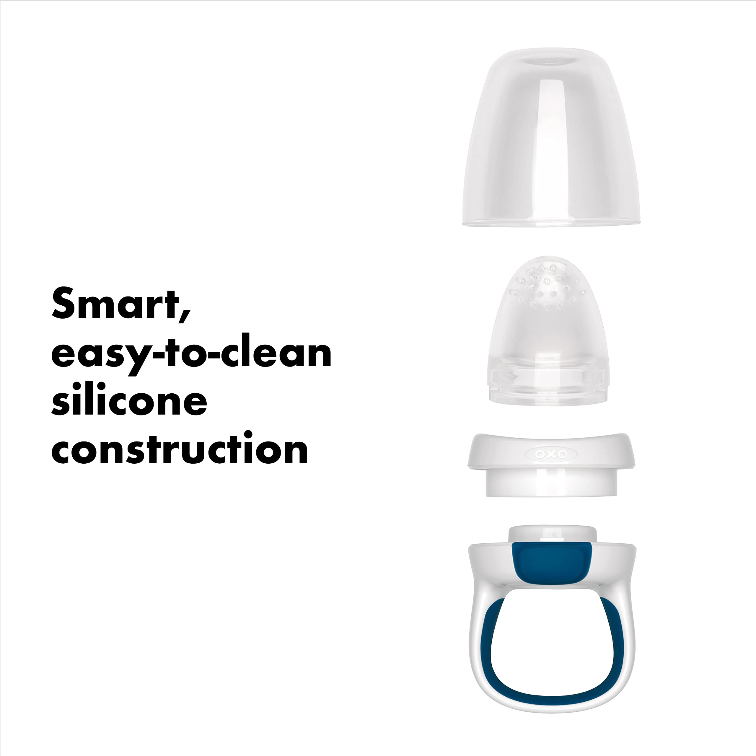 OXO TotSilicone Self-Feeder Pack Teal/Navy