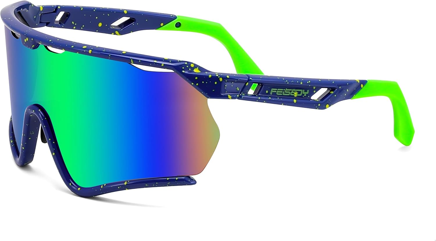 FEISEDY Sports Sunglasses for Men Women Youth Baseball Cycling Running Softball Biking Glasses B0305