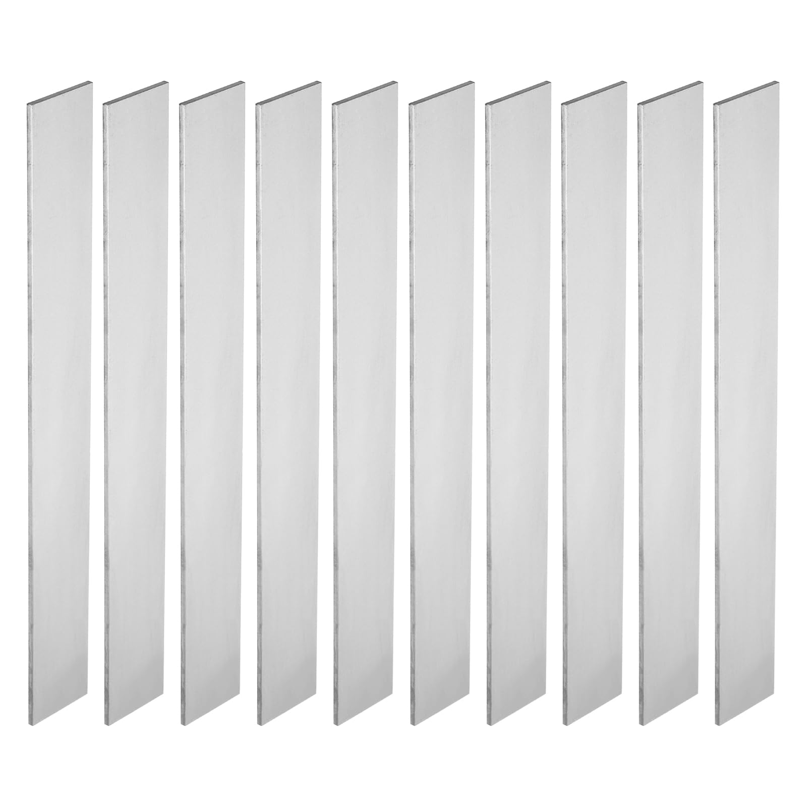 PATIKIL 10er Pack Federstahl 1095 für Messerherstellung, 12" x 1 1/2" x 3/16" Stahlblech für DIY Blankblech, professionelle und Hobbynutzung