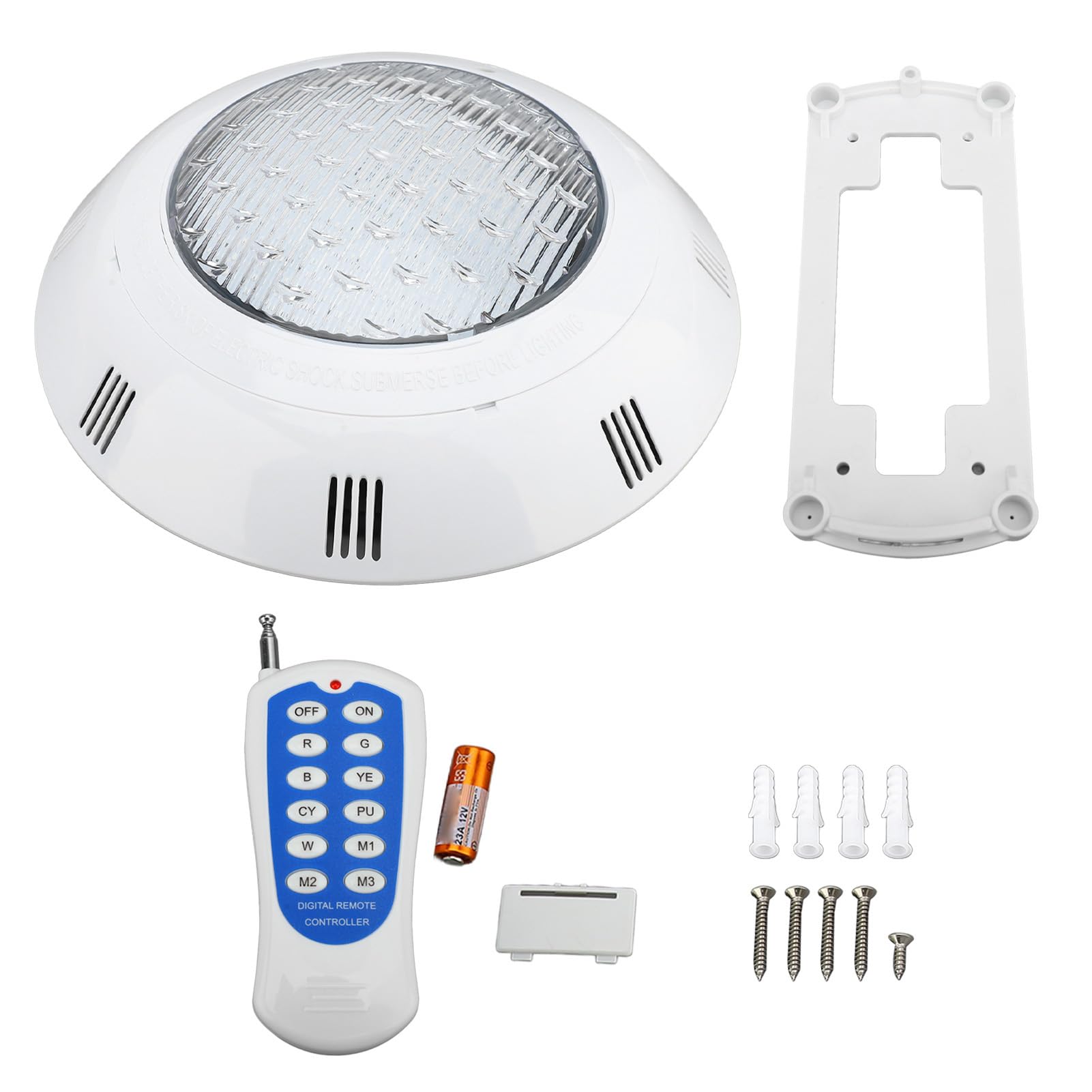 Tauchbare LED-Leuchten, 7 Farbwechselnde, wasserdichte Poolleuchten mit Fernbedienung, Unterwasserlicht für Teiche, Whirlpools, Dekoration, Party, Aquarium, Oberirdischer Einbaupool