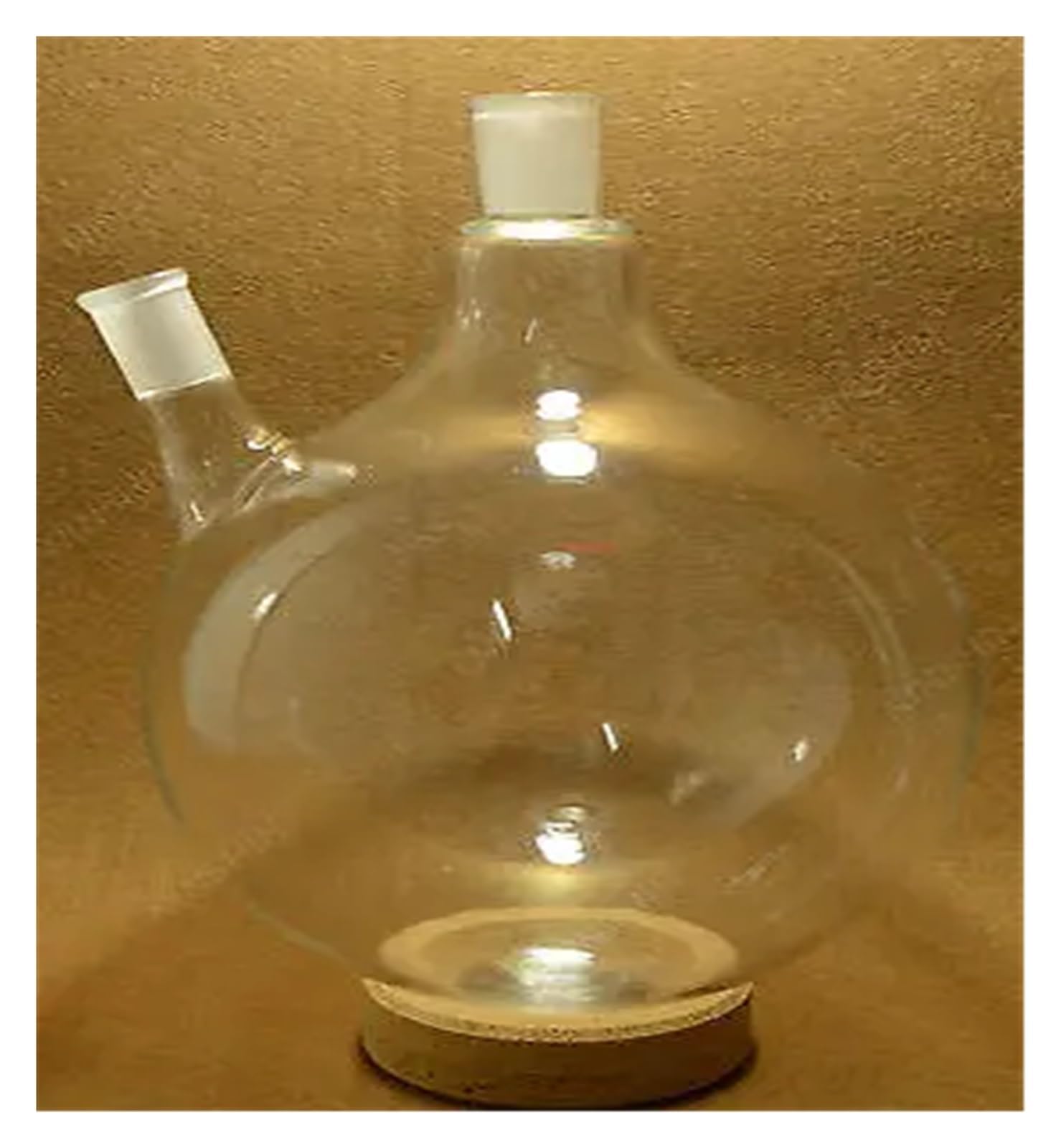 5000 ml, 24/40,2 cuellos, matraz de vidrio de fondo redondo, 5 l, cuello gemelo, botella de química de laboratorio