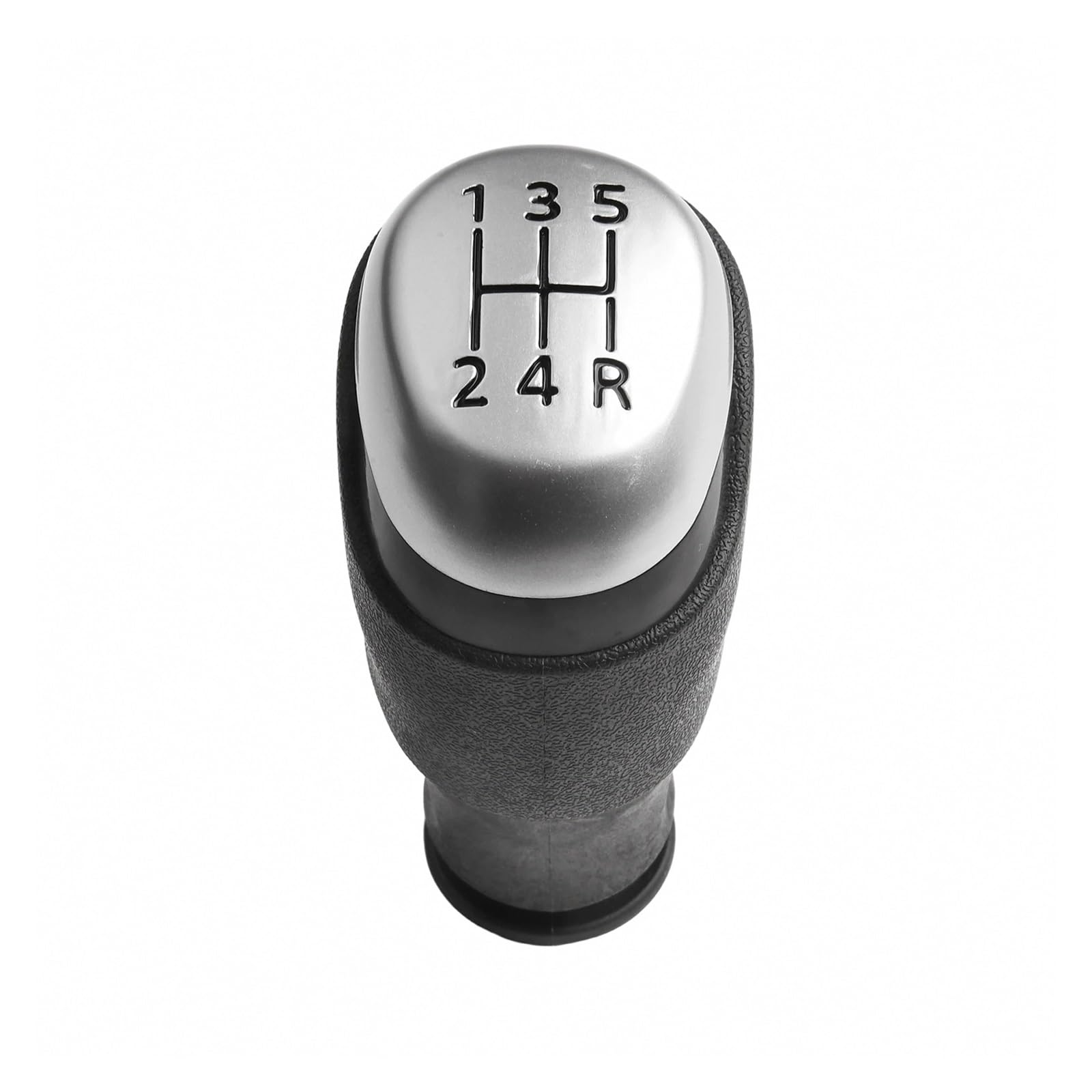 Kunyos Black/Silver For Clio 4 Iv Mk4 2012-2019 Shift Knob Replacement Abs