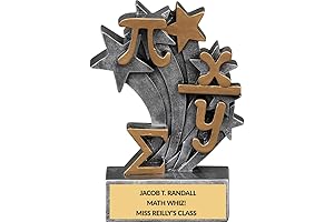 Math Trophy with Free Engraving - Crowning Academic Excellence