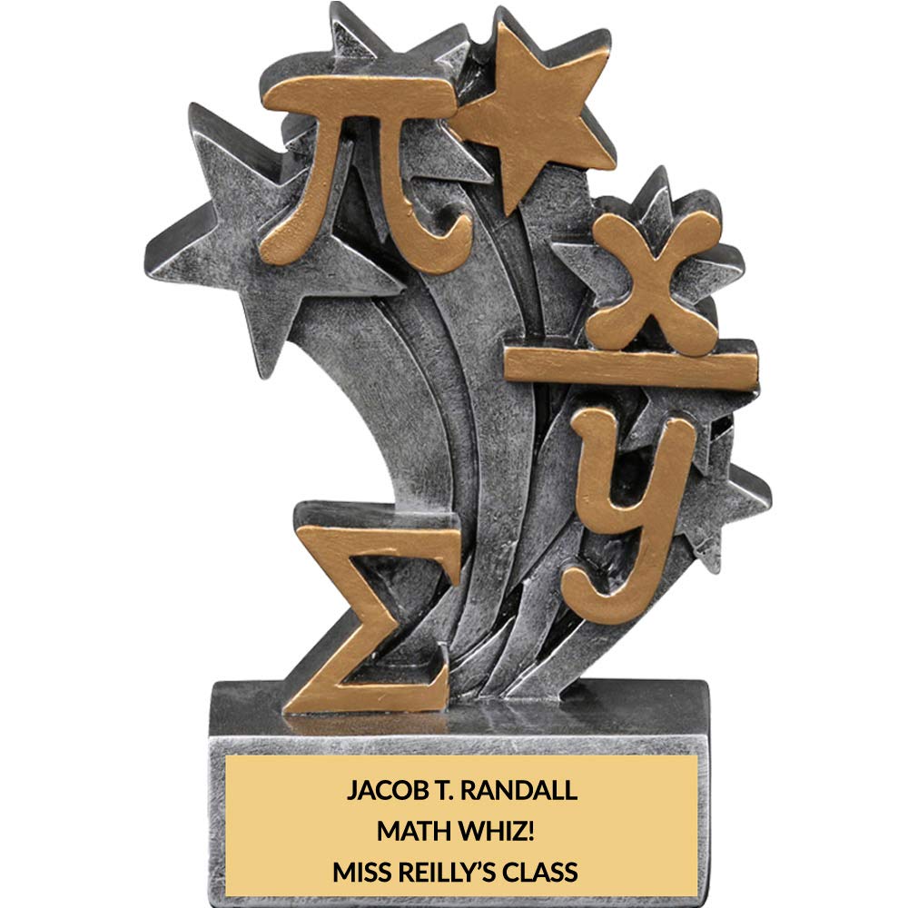 Math Trophy with Free Engraving - 4.75 inch