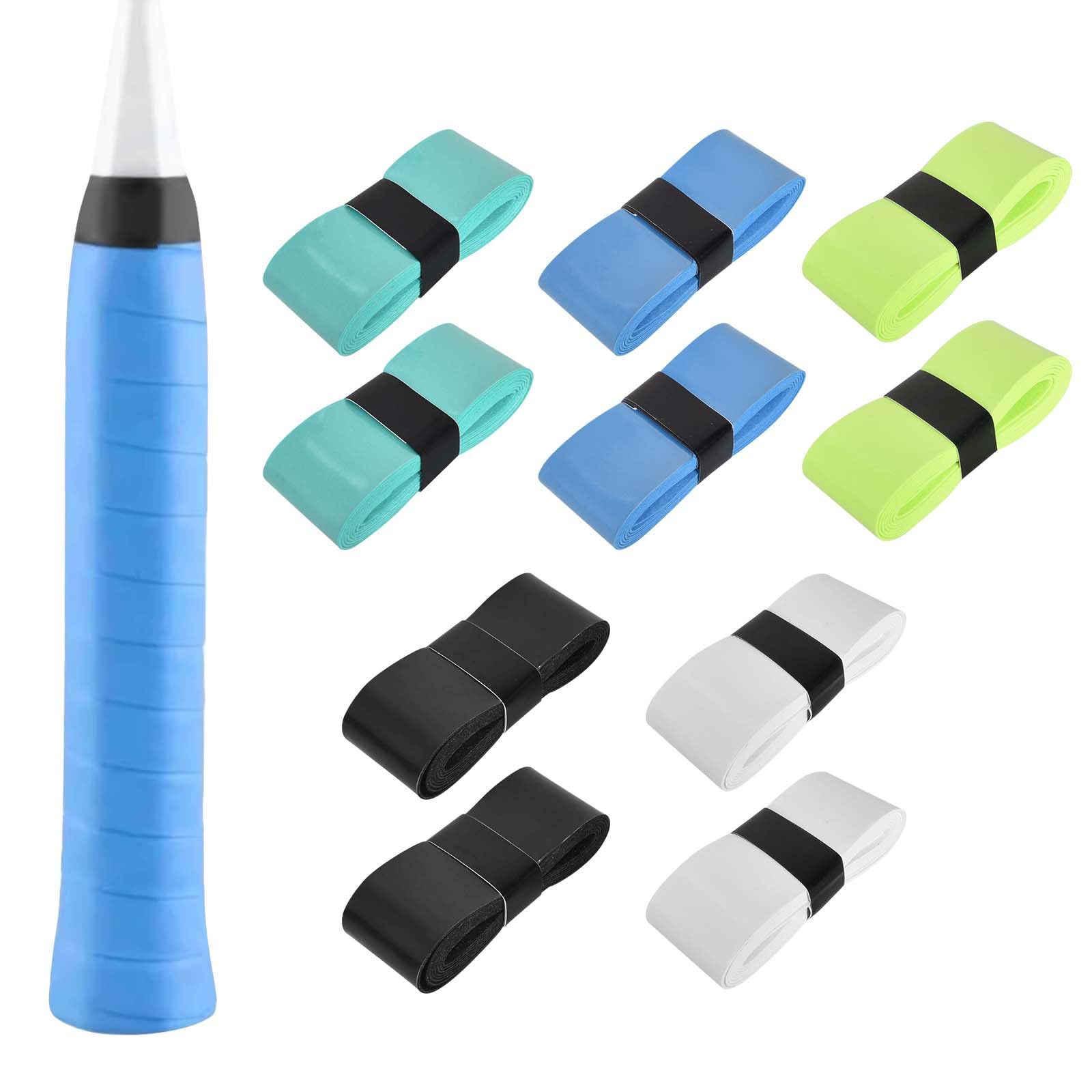 Overgrip Per Racchette Tennis E Badminton - 12 Pezzi Antiscivolo E Assorbenti, Per Presa Migliore - Foto 6