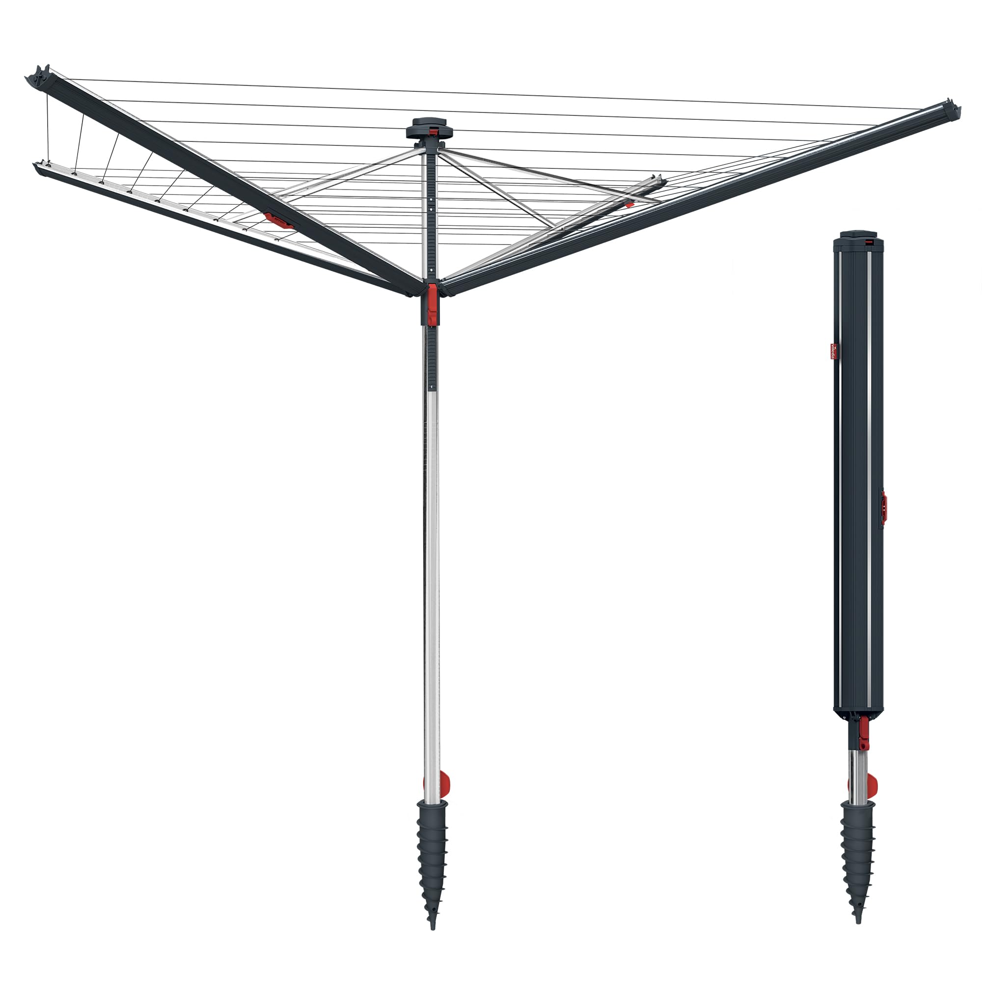 Vileda Sun-Rise Compact Outdoor Rotary Clothes Dryer50 Meter Washing Line from B&Q