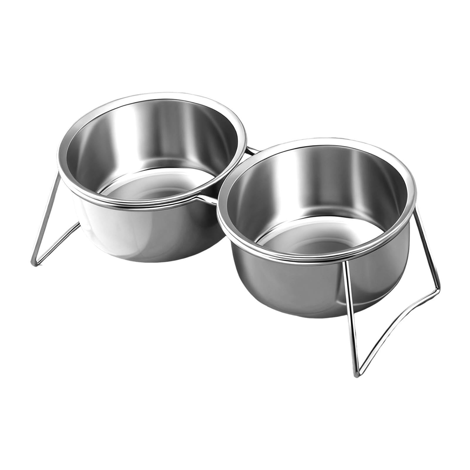 Gamelle pour chat surélevée en acier inoxydable de 850ml avec plateau amovible