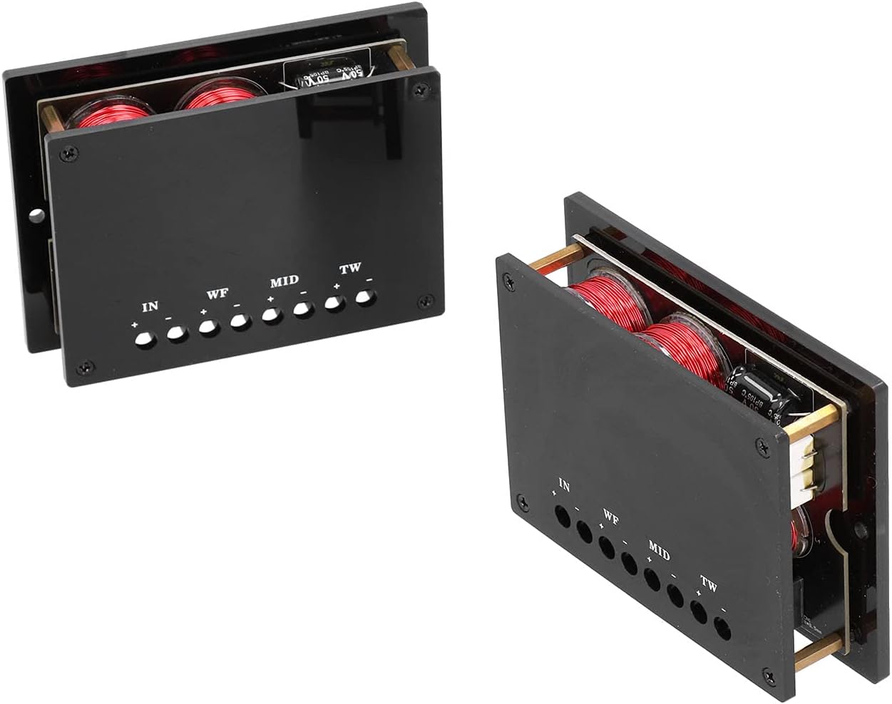 Speaker Frequency Divider 3 Way 300W Universal Crossover for Car Systems Compatible with Most Vehicles