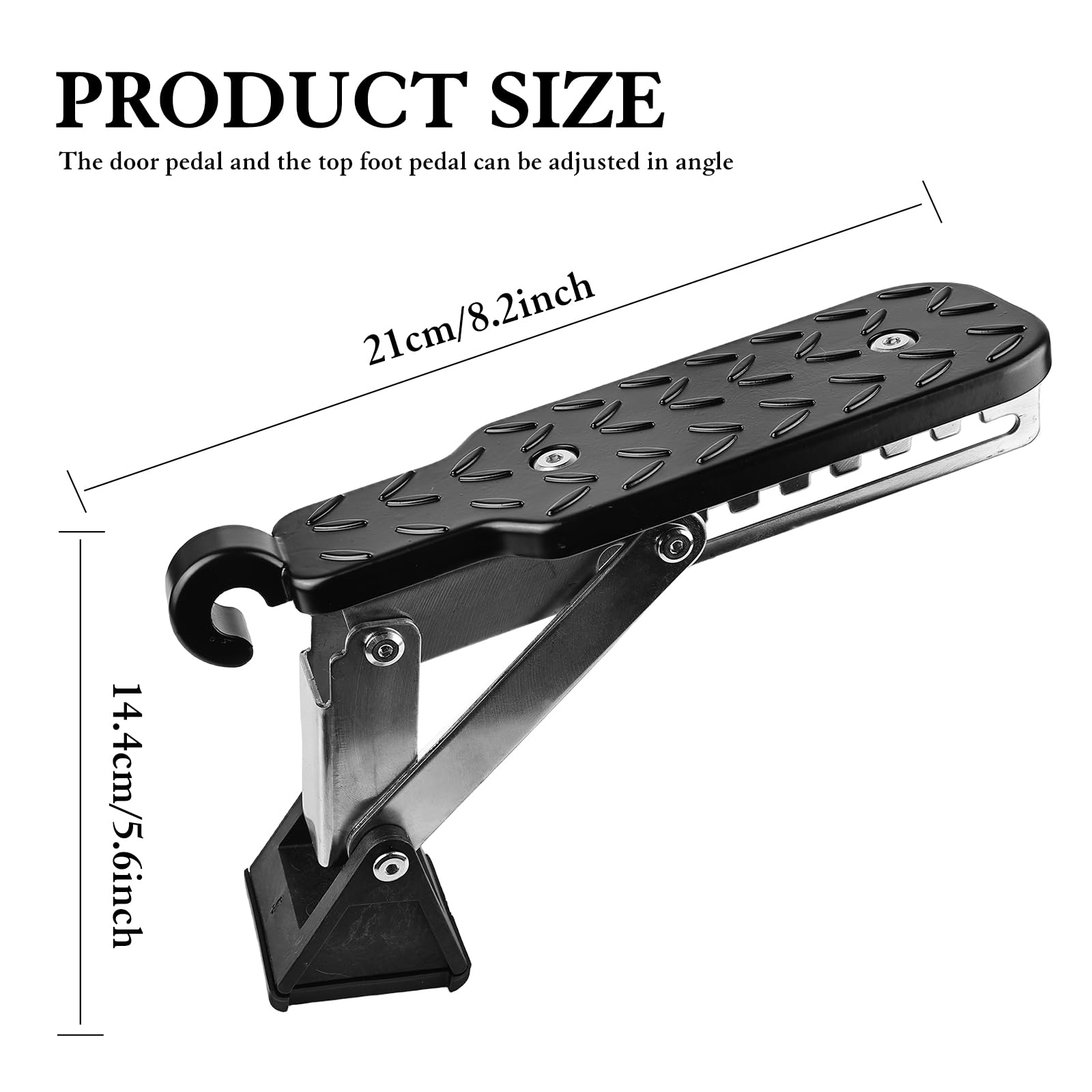 Pedale per Porta Auto, Gradino Universale per Auto Pieghevole, Pedale per Porta Auto con Tappetino Ammortizzante, Gradino per Auto per Facile Accesso al Tetto, per Auto, Jeep, SUV, Camion