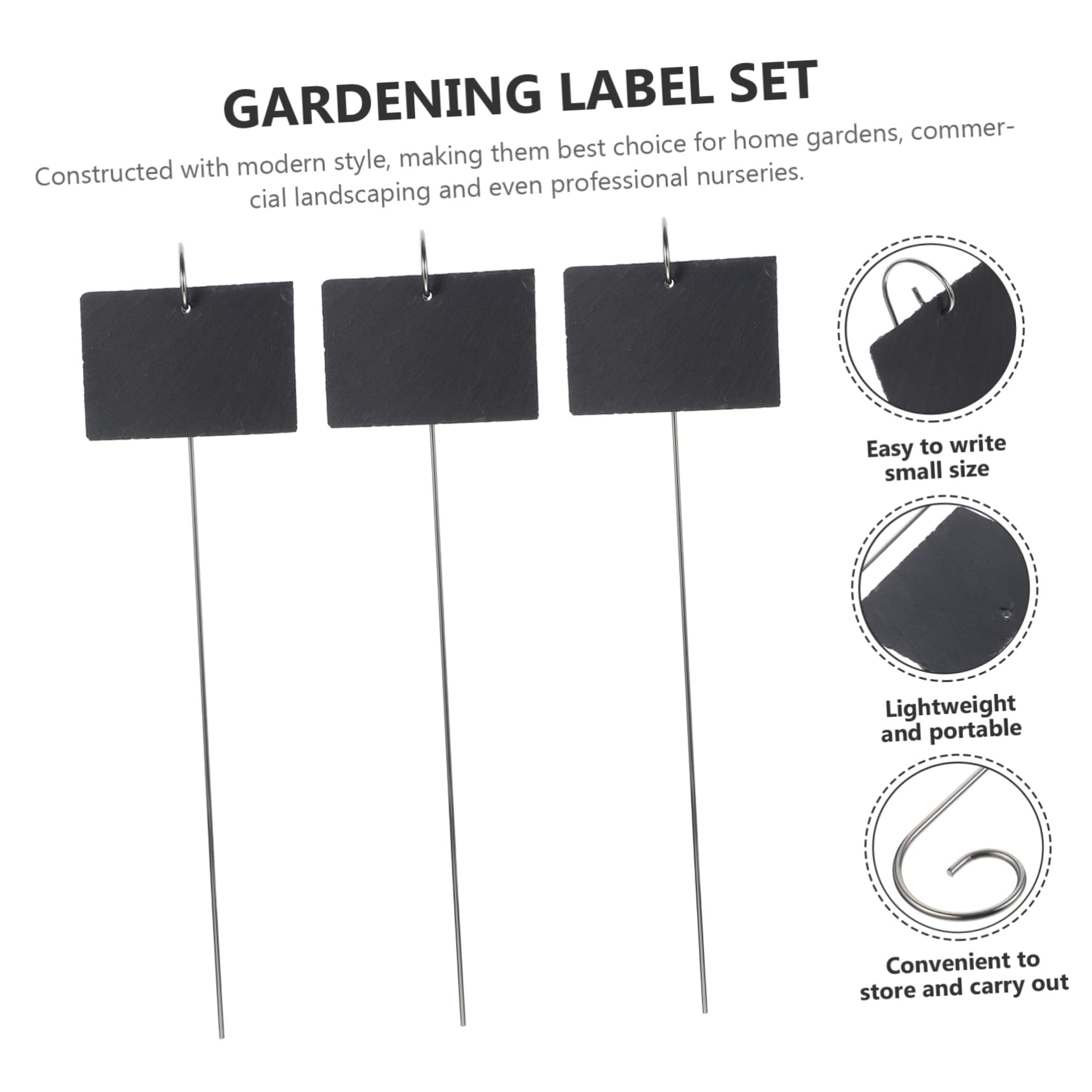 BESPORTBLE 1ensemble Étiquettes De Plantes Inoxydable De Marqueurs De Jardin Décorations De Jardin Uniques Pour Pots De Fleurs Et