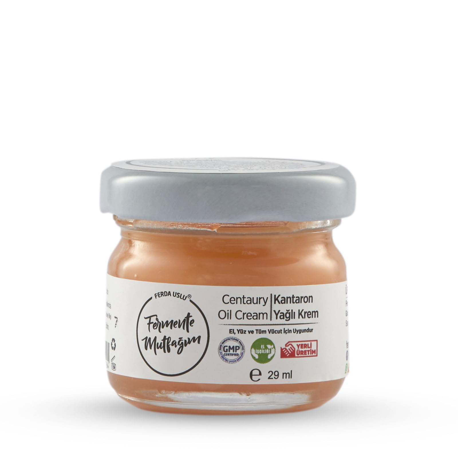 Fermente Mutfağım Centaury Oil Cream |%100 Organic | Hand Made Skin Care | GMP Certified | Product of Turkey | Ferda Uslu