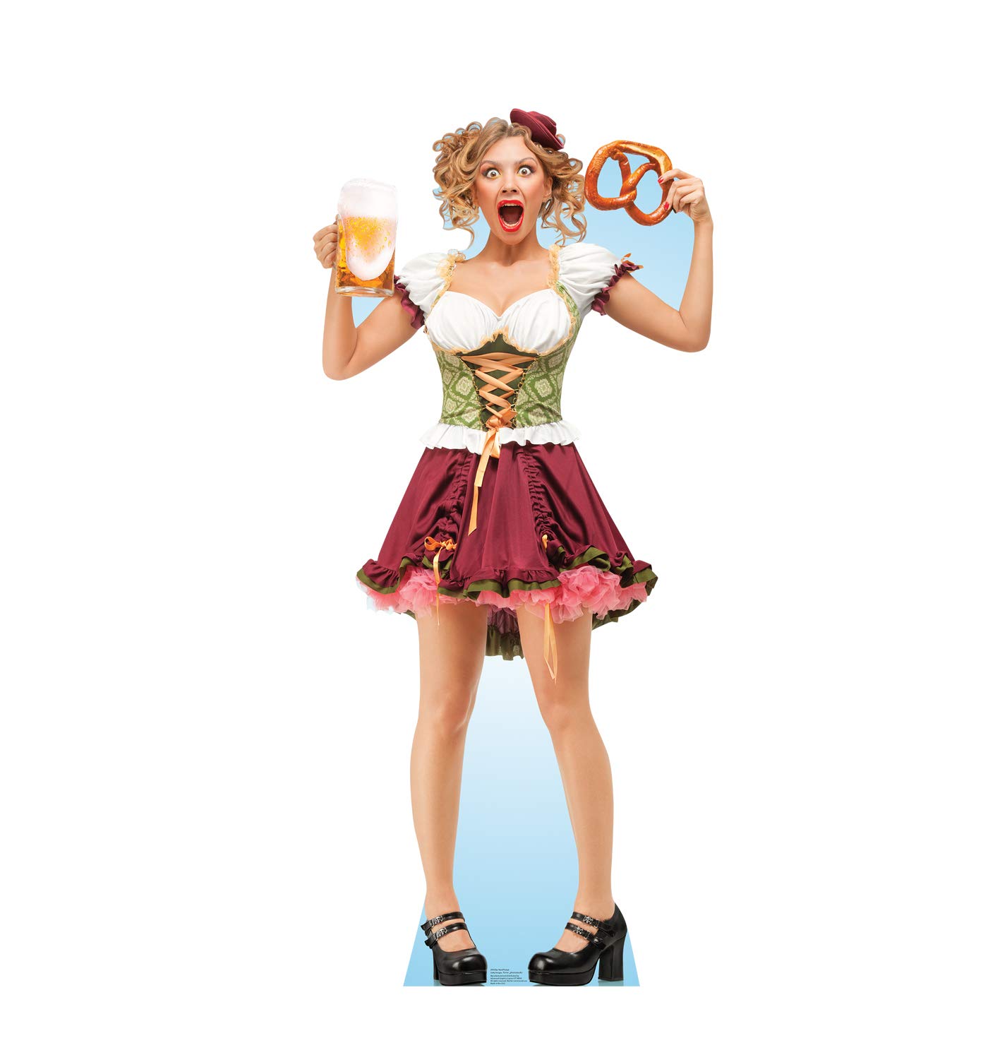 Advanced Graphics Bar Maid Pretzel Life Size Cardboard Cutout Standup