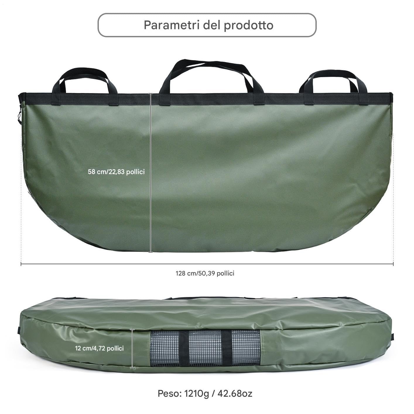 Borsa Termica Per Pesce Borsa Da Pesca Con Esche All'Aperto | Impermeabile Portatile Pieghevole Grande Capacità per Giardinaggio Campeggio Escursionismo