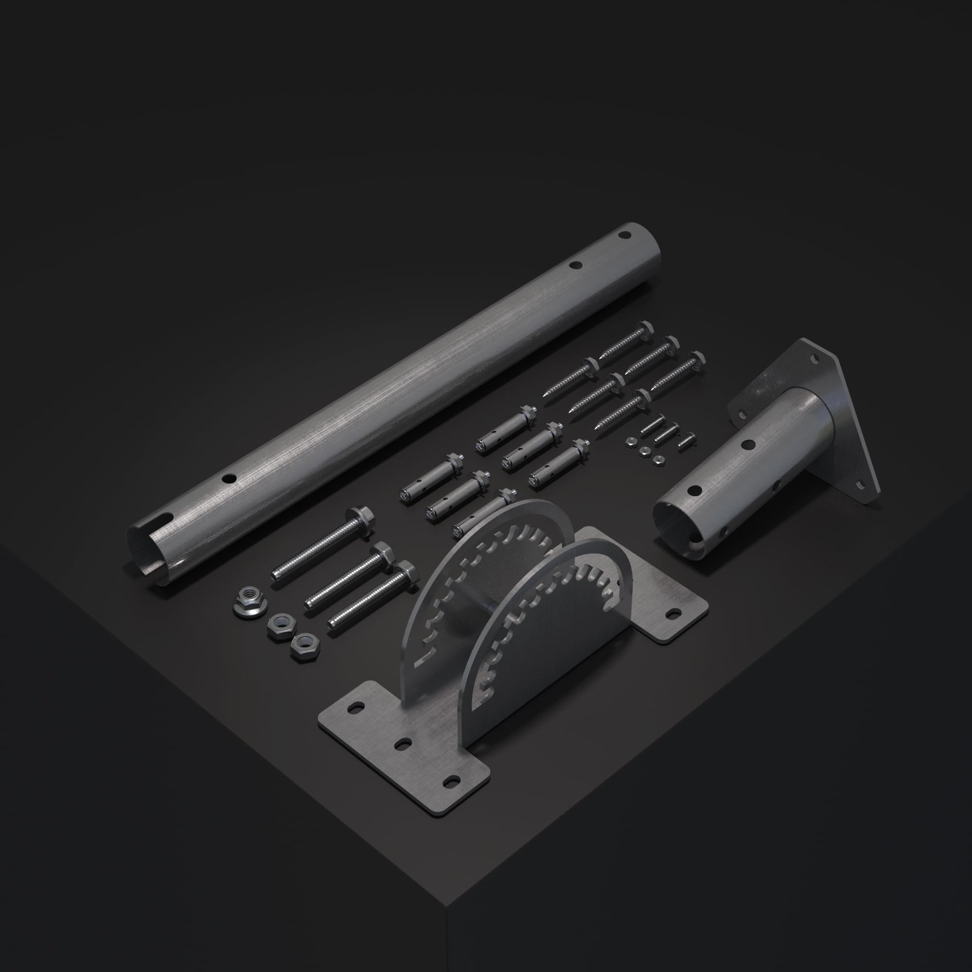 Starlink Mini Halterung Dach aus Edelstahl, Neigbarer Winkel einstellbar, Schwerlast für Dach und Wand, Mini Dish Mounting Kit