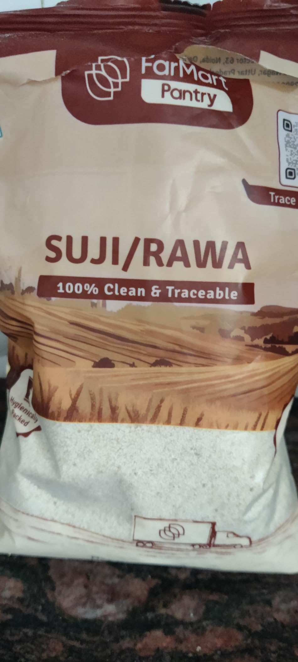FarMart Pantry Suji/Rawa (500 g) | Rich in Protein & Fibre | 100% Pure ...
