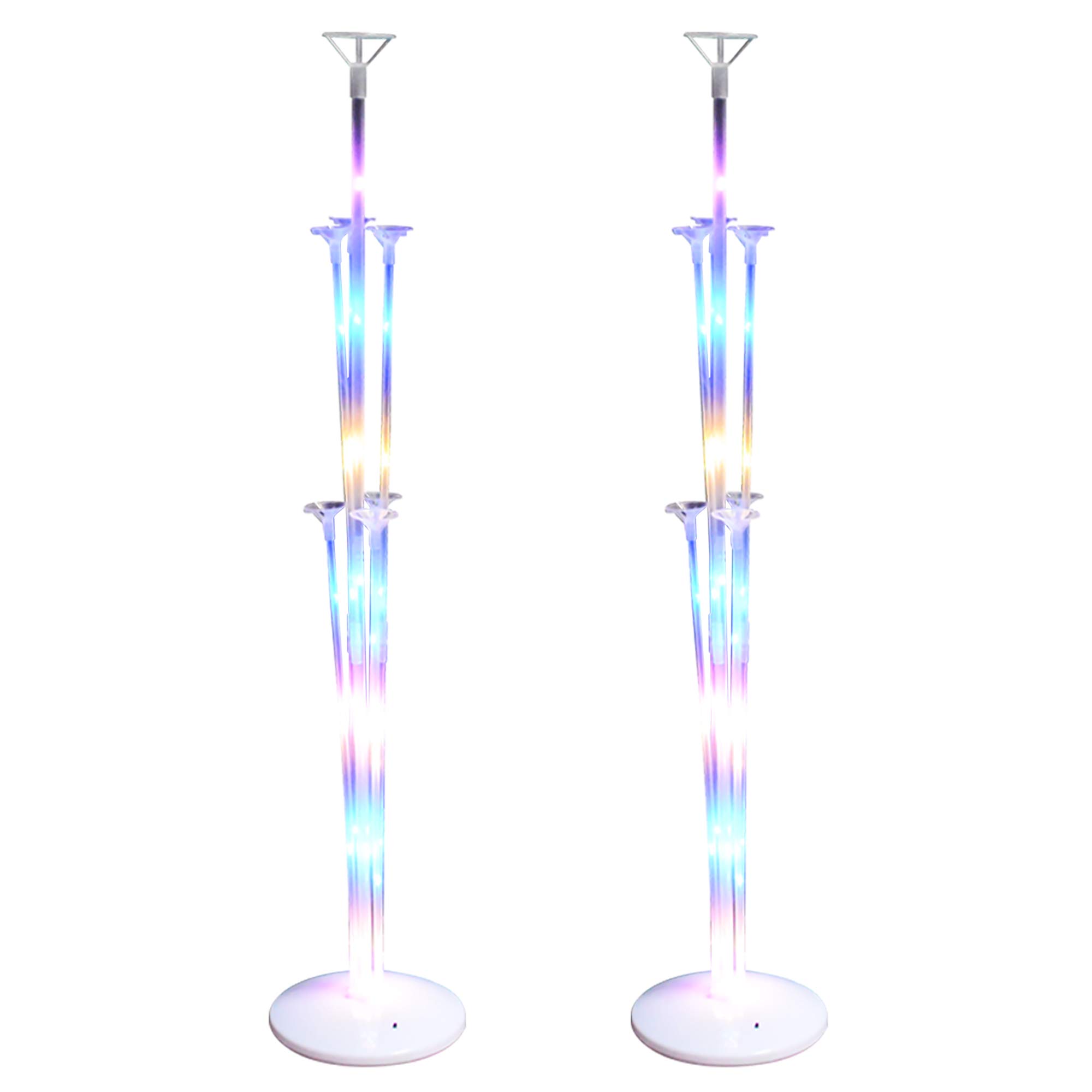 Buy 2 Set LED Light Up Balloon Stand Kit for Floor,Table ,Party