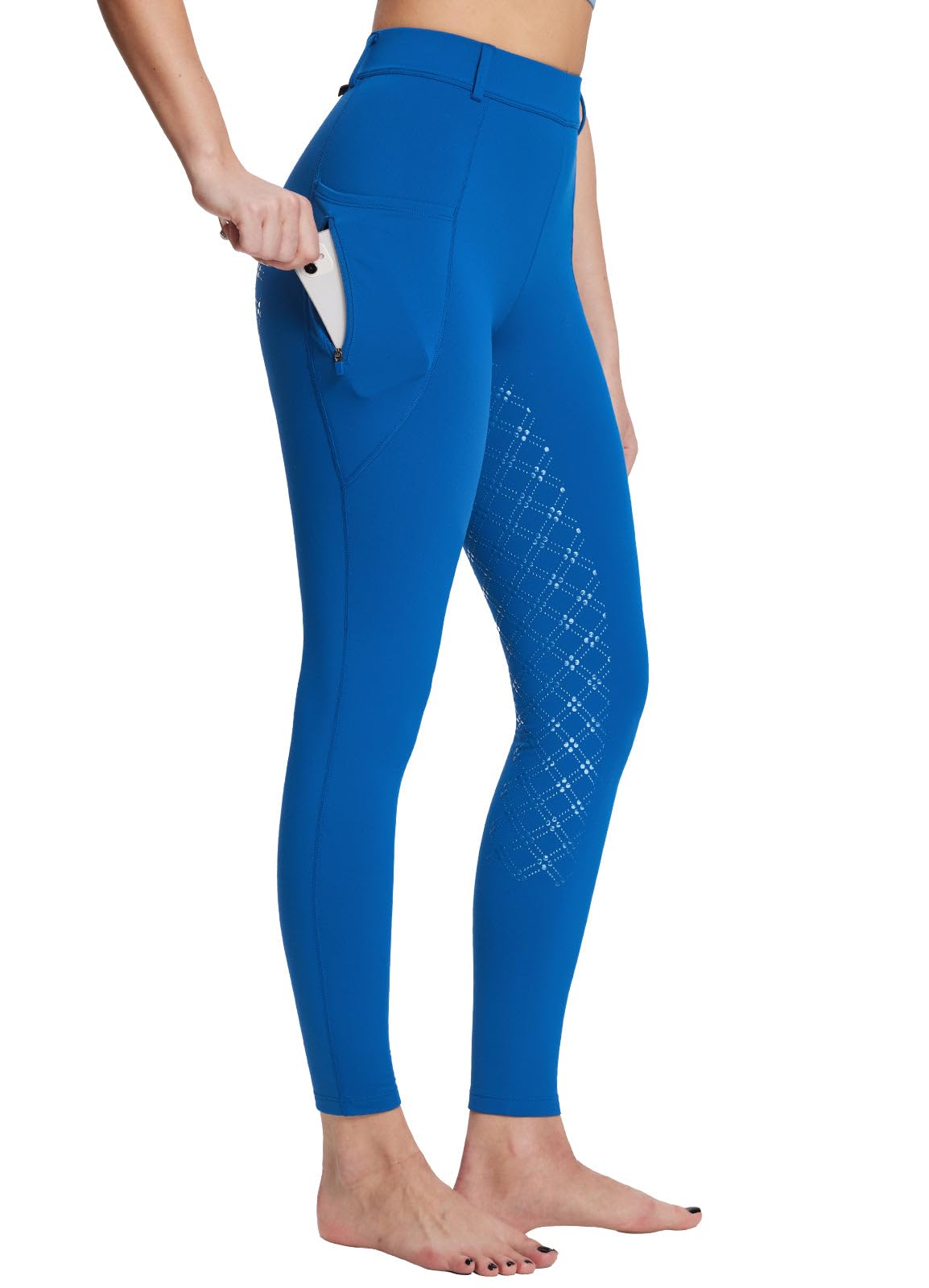 baleaf Women's Winter Riding Pants Full Seat Breeches Fleece Horse Equestrian Tights Horseback Leggings Pockets