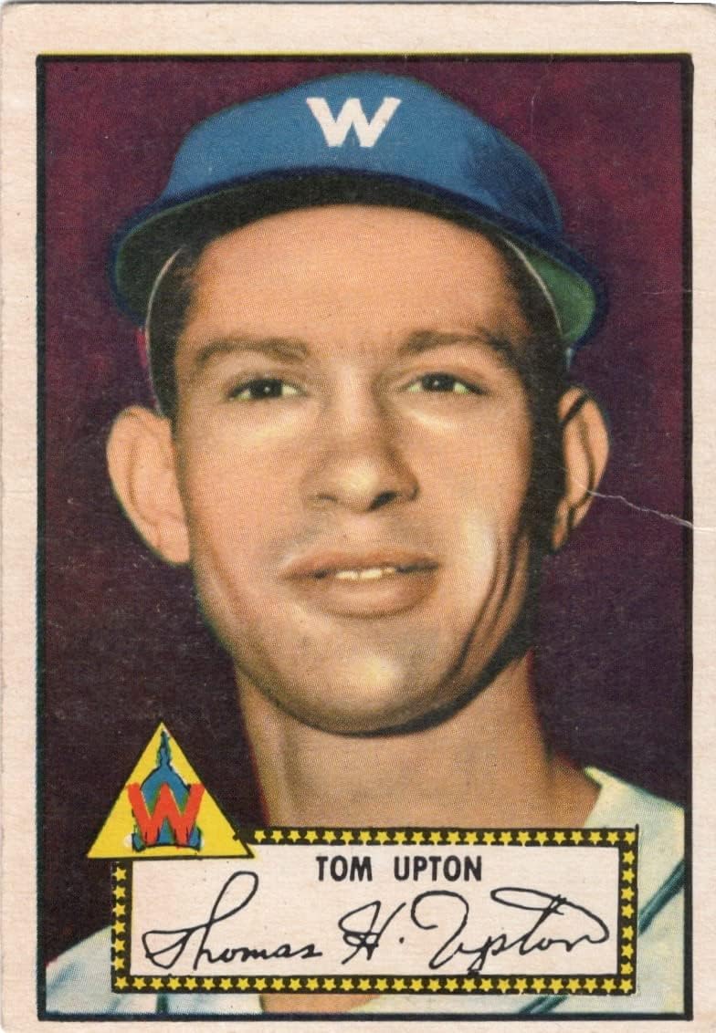 Tom Upton Vintage Collectible Baseball Card - 1952 Topps Baseball Card #71 (Senators) Free Shipping