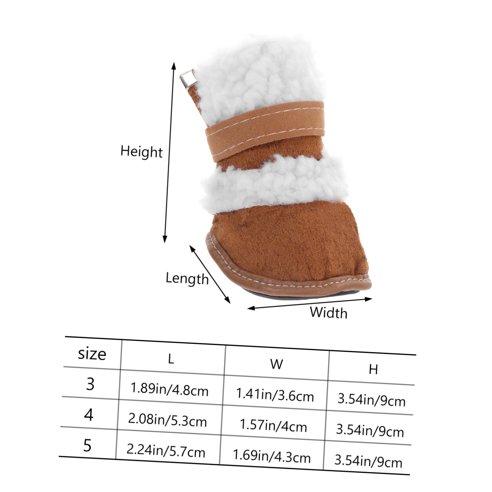 Beavorty 6paires Hiver pour Chiens Chaussures Antidérapantes Et Isolantes pour Animaux Parfaites pour Sorties Neige Froid