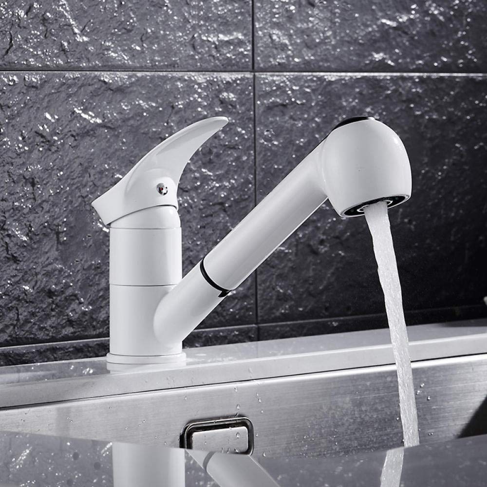 Grifos de Cocina, grifos de Cocina, Grifo de Cocina extraíble Giratorio de 360 Grados, Grifo de Fregadero de Cocina de Ahorro de Agua, Mezclador de grúa de Lavabo Pulido,