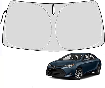Toyota Corolla Windshield Sun Shade Cover for 2014-2023 Toyota Corolla 4-Layers Front Window Shade 240T Sunshade Sun Visor Protector Foldable Blocks UV Rays Not for Corolla Cross 20142023 Corolla