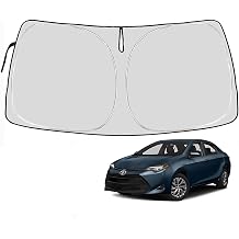 Toyota Corolla Windshield Sun Shade Cover for 2014-2023 Toyota Corolla 4-Layers Front Window Shade 240T Sunshade Sun Visor Protector Foldable Blocks UV Rays Not for Corolla Cross 20142023 Corolla