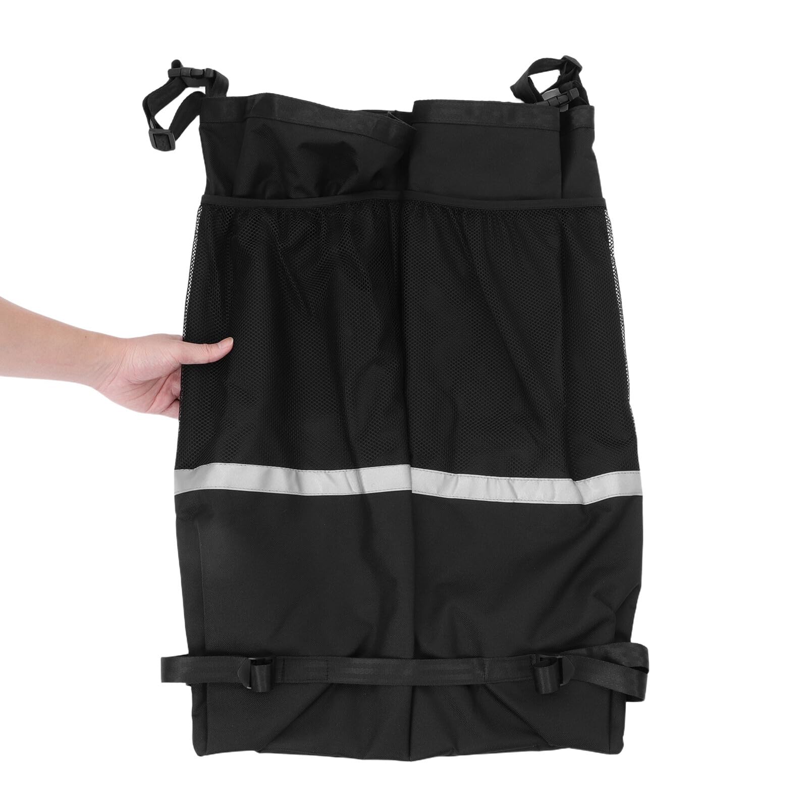 Bolsa para Tanques de Oxígeno Doble para Silla de Ruedas, Portátil con Correas Ajustables, Tela Oxford Resistente, Compartimento Lateral de Fácil Acceso para Viajes y Uso Diario