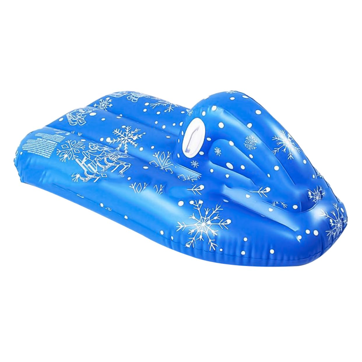 HANABASS Sturdy Kids Sled Boat PVC Skiing Ring Inflatable Skiing Equipment Snowflake Design Cold-Resistant for Outdoor Fun