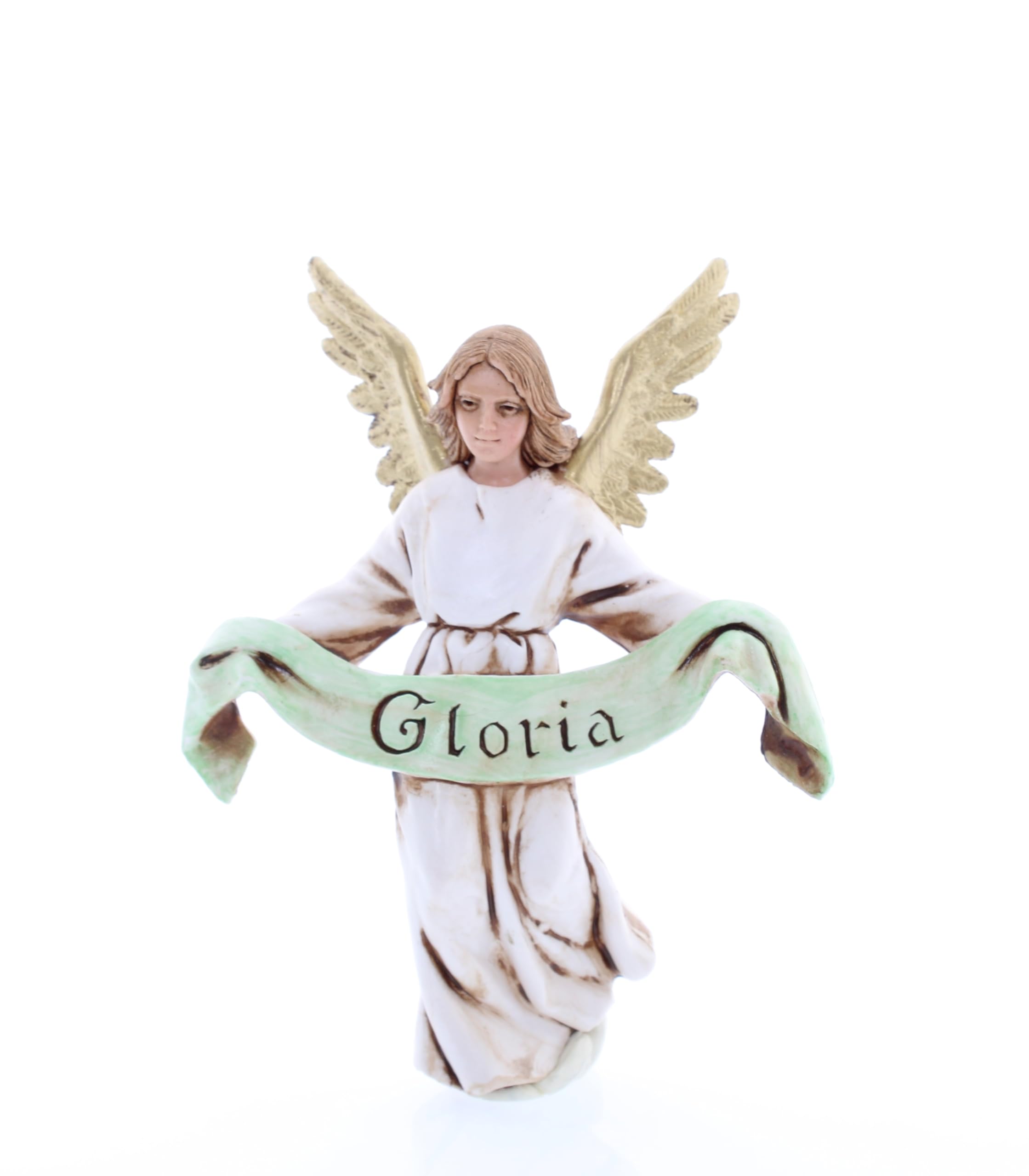 Figurine Enfant Avec Mouton Pour Crèche 10cm - Moranduzzo Martino Landi - Indestructible, Peinte à La Main, Fabriqué En Italie