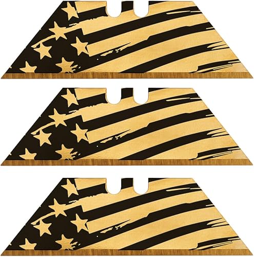 Vista 104 de NDZ Performance Repuesto de hoja de acero para cuchillo utilitario Berkling, hoja de afeitar personalizada, diseños grabados con láser de doble