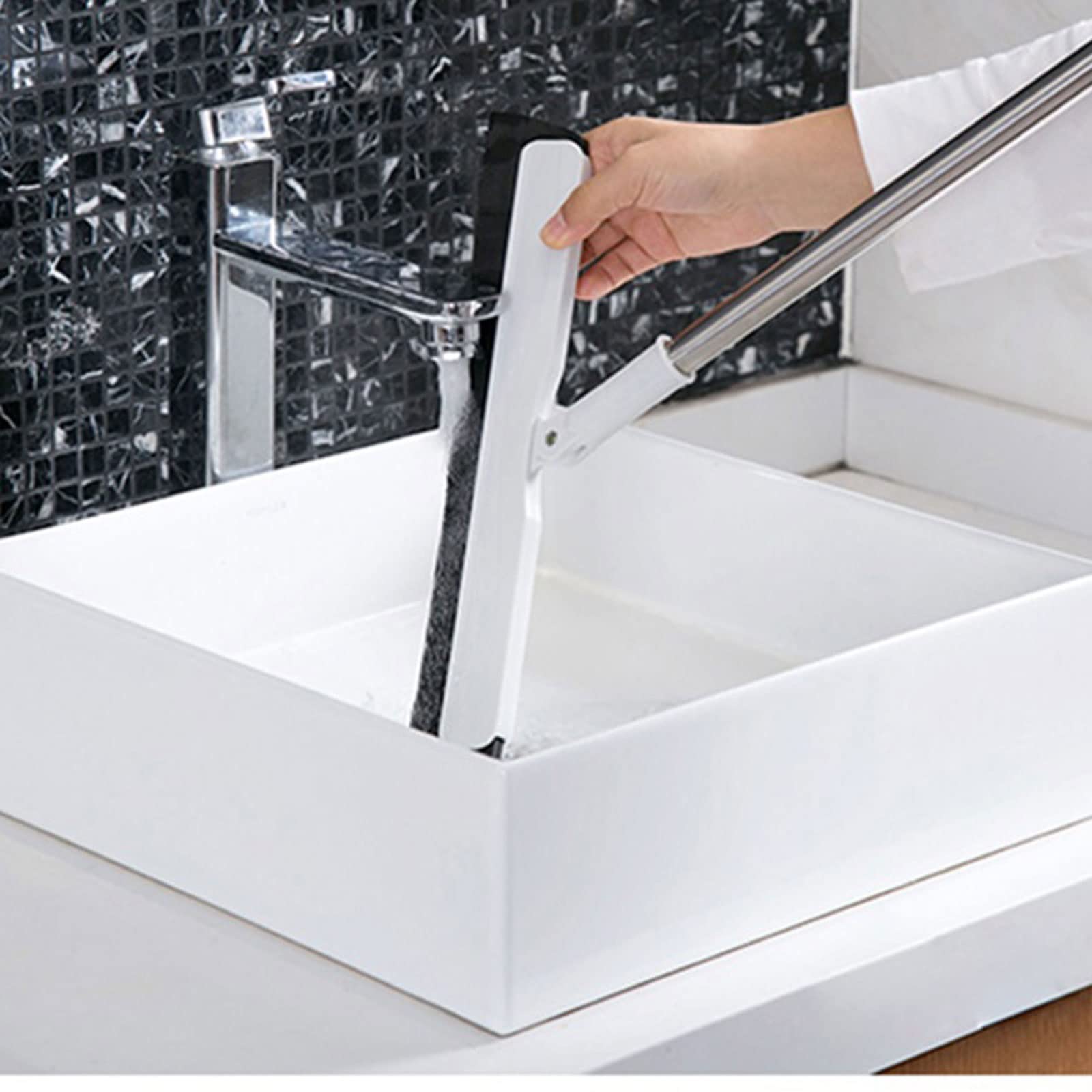 Haushalt Mops Rotierender Schaber Drainage Besen Haushalt Reinigungswerkzeug Badezimmer WC Küche Boden Schaben Boden Kehren Wasser Spin Mop