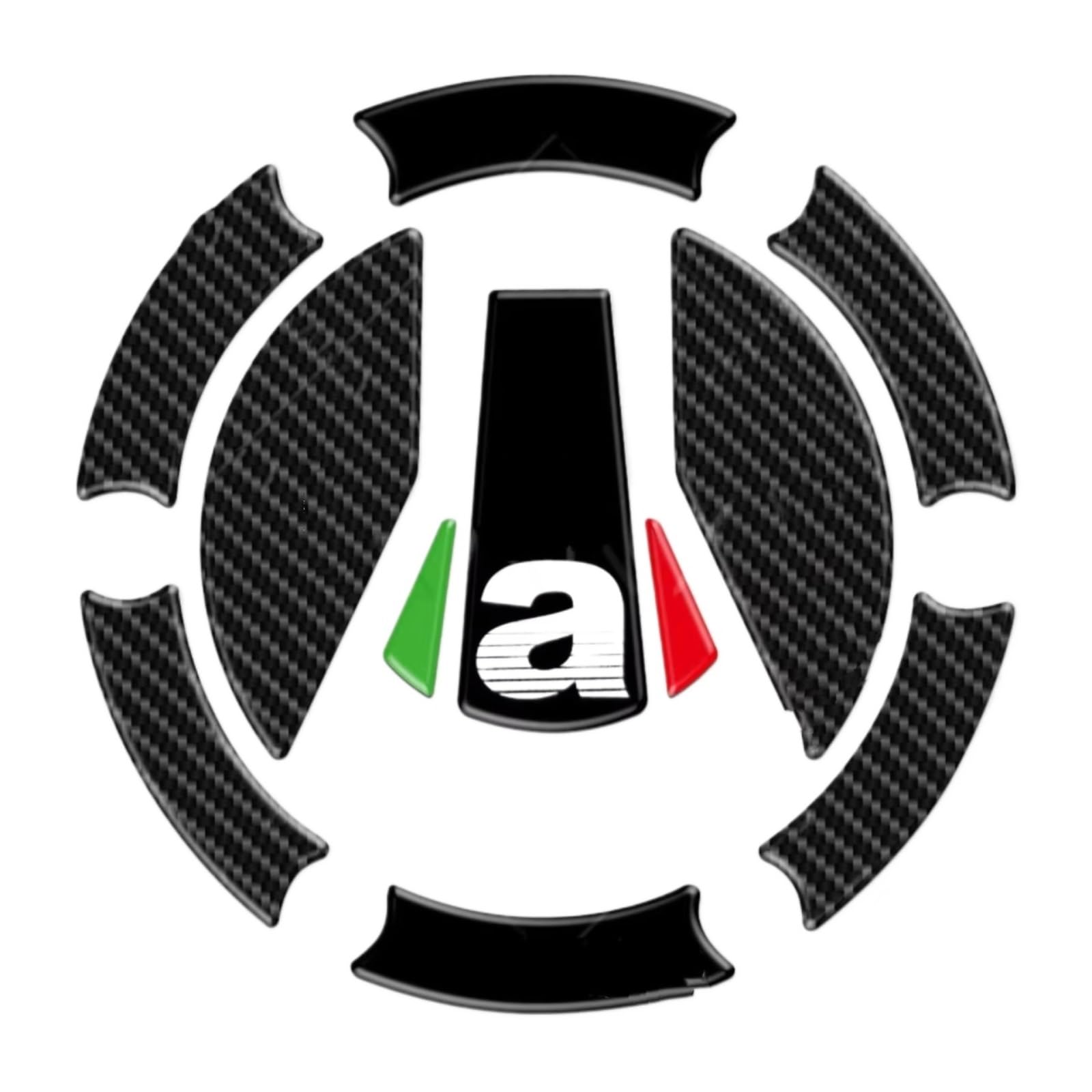 Motorcycle Tank Pad Compatible with Aprilia for RS660 for RS457 for RS125 for Tuono 660 3D Motorcycle Fuel Tank Cap Protection Decal Sticker(C)
