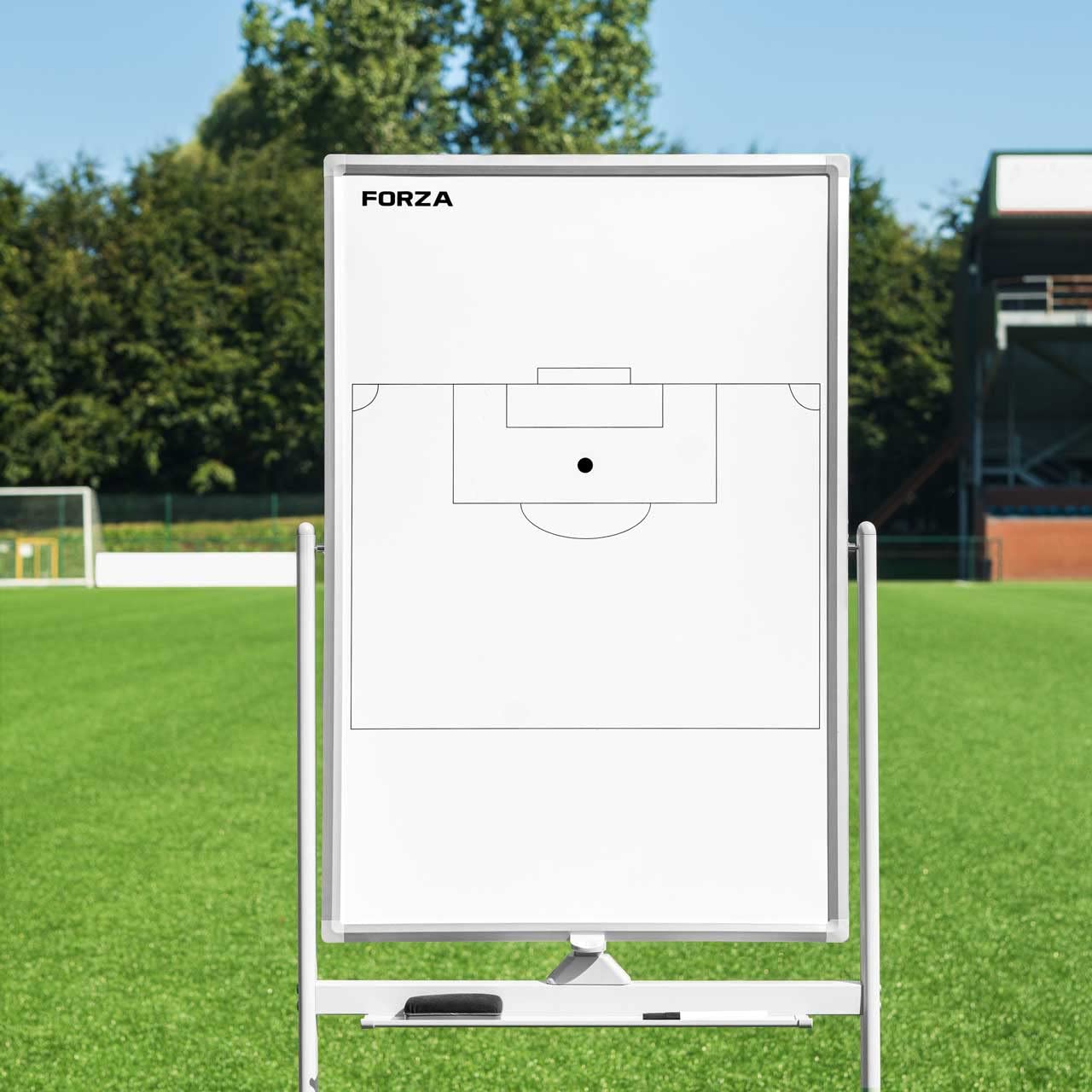 FORZA 90 cm x 60 cm Taktiktafel auf Rädern | Magnetische Markierungen, Whiteboard Marker & Radiergummi